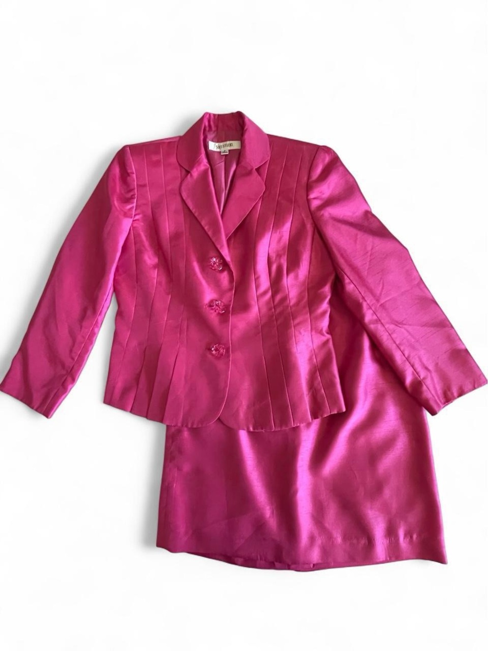 Suit Studio Fushia Two-Piece Skirt Set